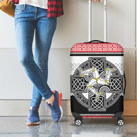 Isle of Man Celtic Knot Luggage Cover Celtic Nation Heritage Pride - Wonder Print Shop