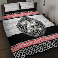 Isle of Man Celtic Knot Quilt Bed Set Celtic Nation Heritage Pride - Wonder Print Shop