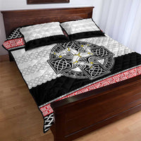 Isle of Man Celtic Knot Quilt Bed Set Celtic Nation Heritage Pride - Wonder Print Shop