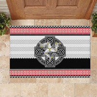 Isle of Man Celtic Knot Rubber Doormat Celtic Nation Heritage Pride - Wonder Print Shop