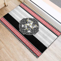Isle of Man Celtic Knot Rubber Doormat Celtic Nation Heritage Pride - Wonder Print Shop