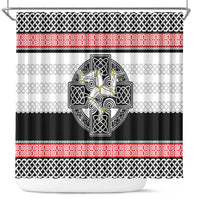 Isle of Man Celtic Knot Shower Curtain Celtic Nation Heritage Pride - Wonder Print Shop