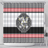 Isle of Man Celtic Knot Shower Curtain Celtic Nation Heritage Pride - Wonder Print Shop