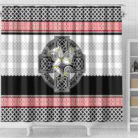 Isle of Man Celtic Knot Shower Curtain Celtic Nation Heritage Pride - Wonder Print Shop