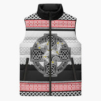 Isle of Man Celtic Knot Sleeveless Puffer Jacket Celtic Nation Heritage Pride - Wonder Print Shop