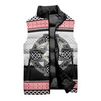Isle of Man Celtic Knot Sleeveless Puffer Jacket Celtic Nation Heritage Pride - Wonder Print Shop