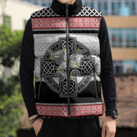 Isle of Man Celtic Knot Sleeveless Puffer Jacket Celtic Nation Heritage Pride - Wonder Print Shop