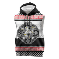 Isle of Man Celtic Knot Sleeveless Zip Hoodie Celtic Nation Heritage Pride - Wonder Print Shop