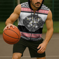 Isle of Man Celtic Knot Sleeveless Zip Hoodie Celtic Nation Heritage Pride - Wonder Print Shop
