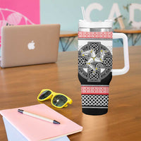 Isle of Man Celtic Knot Tumbler With Handle Celtic Nation Heritage Pride - Wonder Print Shop