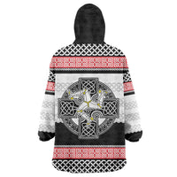 Isle of Man Celtic Knot Wearable Blanket Hoodie Celtic Nation Heritage Pride - Wonder Print Shop