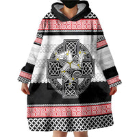 Isle of Man Celtic Knot Wearable Blanket Hoodie Celtic Nation Heritage Pride - Wonder Print Shop