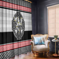 Isle of Man Celtic Knot Window Curtain Celtic Nation Heritage Pride - Wonder Print Shop