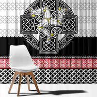 Isle of Man Celtic Knot Window Curtain Celtic Nation Heritage Pride - Wonder Print Shop