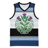Scotland Celtic Knot Basketball Jersey Celtic Nation Heritage Pride - Wonder Print Shop
