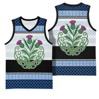 Scotland Celtic Knot Basketball Jersey Celtic Nation Heritage Pride - Wonder Print Shop