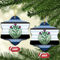 Scotland Celtic Knot Ceramic Ornament Celtic Nation Heritage Pride - Wonder Print Shop