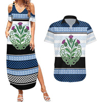 Scotland Celtic Knot Couples Matching Summer Maxi Dress and Hawaiian Shirt Celtic Nation Heritage Pride - Wonder Print Shop