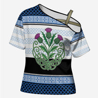 Scotland Celtic Knot Cross Shoulder Shirt Celtic Nation Heritage Pride - Wonder Print Shop