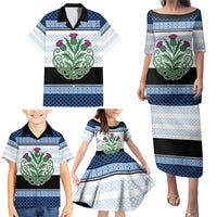 Scotland Celtic Knot Family Matching Puletasi and Hawaiian Shirt Celtic Nation Heritage Pride - Wonder Print Shop