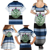 Scotland Celtic Knot Family Matching Summer Maxi Dress and Hawaiian Shirt Celtic Nation Heritage Pride - Wonder Print Shop