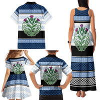 Scotland Celtic Knot Family Matching Tank Maxi Dress and Hawaiian Shirt Celtic Nation Heritage Pride - Wonder Print Shop