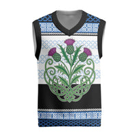 Scotland Celtic Knot Christmas Knitted V-Neck Vest Celtic Nation Heritage Pride - Wonder Print Shop