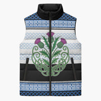 Scotland Celtic Knot Sleeveless Puffer Jacket Celtic Nation Heritage Pride - Wonder Print Shop