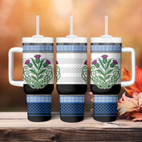 Scotland Celtic Knot Tumbler With Handle Celtic Nation Heritage Pride - Wonder Print Shop