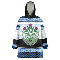Scotland Celtic Knot Wearable Blanket Hoodie Celtic Nation Heritage Pride - Wonder Print Shop