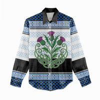 Scotland Celtic Knot Women Casual Shirt Celtic Nation Heritage Pride - Wonder Print Shop