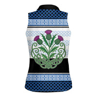 Scotland Celtic Knot Women Sleeveless Polo Shirt Celtic Nation Heritage Pride - Wonder Print Shop