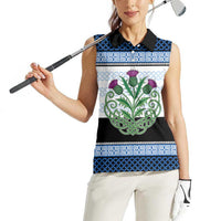 Scotland Celtic Knot Women Sleeveless Polo Shirt Celtic Nation Heritage Pride - Wonder Print Shop
