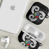 Six Celtic Countries Heritage AirPods Case Black Celtic Knot Triskelion - Wonder Print Shop