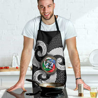 Six Celtic Countries Heritage Apron Black Celtic Knot Triskelion - Wonder Print Shop