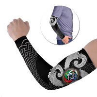 Six Celtic Countries Heritage Arm Sleeves Black Celtic Knot Triskelion - Wonder Print Shop