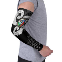 Six Celtic Countries Heritage Arm Sleeves Black Celtic Knot Triskelion - Wonder Print Shop