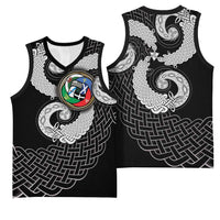 Six Celtic Countries Heritage Basketball Jersey Black Celtic Knot Triskelion - Wonder Print Shop