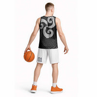 Six Celtic Countries Heritage Basketball Jersey Black Celtic Knot Triskelion - Wonder Print Shop