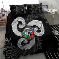 Six Celtic Countries Heritage Bedding Set Black Celtic Knot Triskelion - Wonder Print Shop