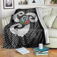 Six Celtic Countries Heritage Blanket Black Celtic Knot Triskelion - Wonder Print Shop
