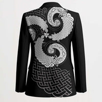 Six Celtic Countries Heritage Blazer Black Celtic Knot Triskelion - Wonder Print Shop