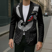 Six Celtic Countries Heritage Blazer Black Celtic Knot Triskelion - Wonder Print Shop