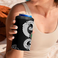 Six Celtic Countries Heritage 4 in 1 Can Cooler Tumbler Black Celtic Knot Triskelion - Wonder Print Shop