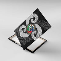 Six Celtic Countries Heritage Canvas Wall Art Black Celtic Knot Triskelion - Wonder Print Shop