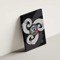 Six Celtic Countries Heritage Canvas Wall Art Black Celtic Knot Triskelion - Wonder Print Shop