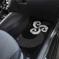 Six Celtic Countries Heritage Car Mats Black Celtic Knot Triskelion - Wonder Print Shop