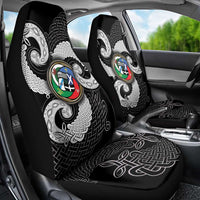 Six Celtic Countries Heritage Car Seat Cover Black Celtic Knot Triskelion - Wonder Print Shop
