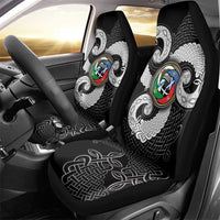 Six Celtic Countries Heritage Car Seat Cover Black Celtic Knot Triskelion - Wonder Print Shop