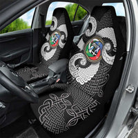 Six Celtic Countries Heritage Car Seat Cover Black Celtic Knot Triskelion - Wonder Print Shop